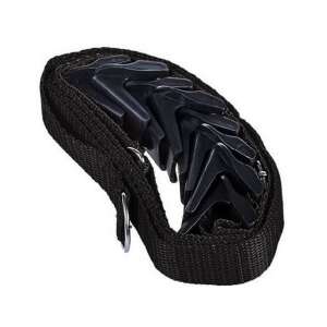 Black door hanger organizer with hooks for bags, backpacks, hats, and clothes - Luggage Accessory