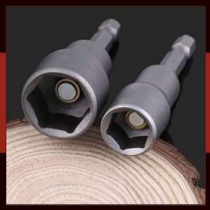 Magnetic hex socket bits set, 5 sizes, for drill driver - Bit head