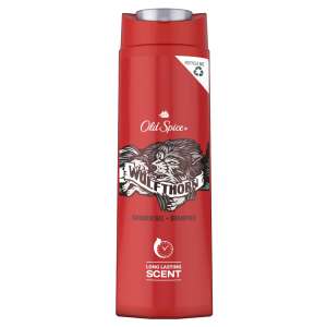 Old Spice Wolfthorn Shower Gel and Shampoo, 400ml, long lasting scent