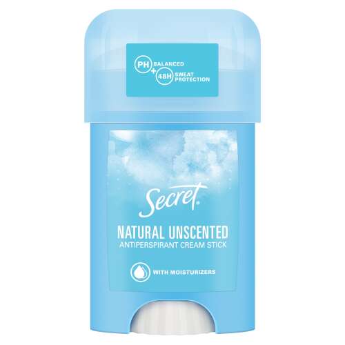 Secret Natural Unscented Antiperspirant Cream Stick pentru femei 40ml