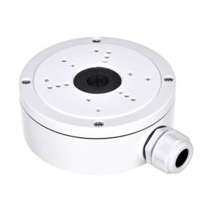 Hikvision DS-1280ZJ-S weiße Aluminium Anschlussdose für Dome-Überwachungskameras, 3/4-Ansicht - Hikvision