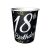 B&C 18. Születésnap Papír Pohár - 6 db - 200ml 50065155
