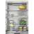 Whirlpool WHC18 T573 built-in refrigerator with freezer compartment, interior view, showing shelves and Multi Fresh Box