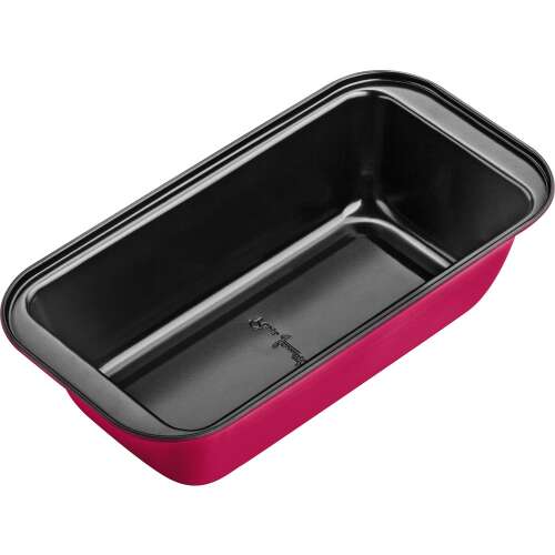 Lamart LT3070 rote Brotbackform, antihaft, Kohlenstoffstahl, 25 x 13 x 6,5 cm