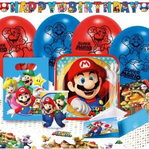 Super Mario party szett 60 db-os 50337643 Party teríték