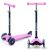 Kidwell Uno purple three-wheel scooter, multiple angles