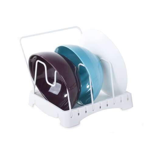 Összecsukható edénycsöpögtető tálak és tányérok számára, fehér