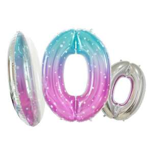 Space 0 fólia lufi, 78 cm, nulla szám lufi - Godan