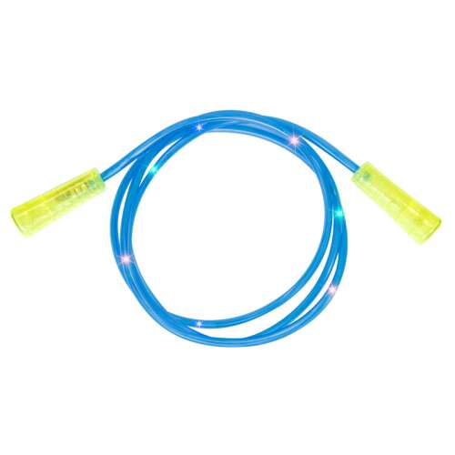 Blaues LED-Springseil, leuchtendes Springseil, Springseil für Kinder, Trainingsgerät