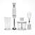 Domo DO9144M Botmixer 600W White Hand Blender Set with Chopper and Whisk