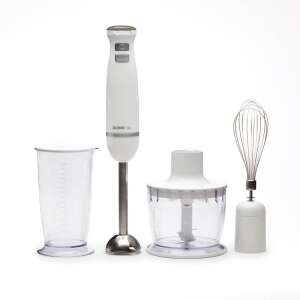 Domo DO9144M Botmixer 600W White Hand Blender Set with Chopper and Whisk - Domo