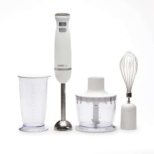 Domo DO9144M Botmixer 600W White Hand Blender Set with Chopper and Whisk