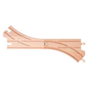 Şină de tren din lemn, şină curbată, şină în formă de K, Woodyland şină de tren, 90565 - Tren, element feroviar, autostradă