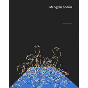 Mengyán András könyv borítója, színes vonalakkal és formákkal ellátott absztrakt művészettel - Művészet & Építészet
