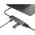 Natec Fowler Slim USB-C Hub an einen Laptop angeschlossen