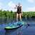 Žena stojí na nafukovacom paddleboarde HYDRO-FORCE AQUA EXCURSION TECH SUP