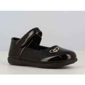 SPROX Fekete csinos szíves cipő 35 50120228 Utcai - sport gyerekcipő