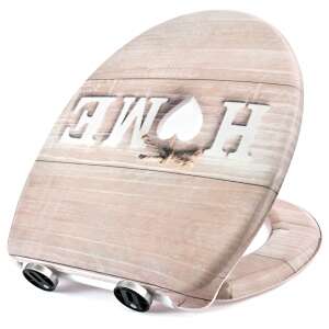 SmileHOME by Pepita duroplastischer Toilettensitz mit langsam schließendem Deckel - Home #braun