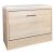 Milo shoe storage bench, oak and white finish