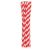 Red Stripes Red Flexible Paper Straws 12 pcs 50294263