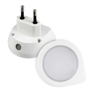 Lampka nocna Commel 390-201 z czujnikiem CDS, biała, wtyczkowa, automatyczne włączanie/wyłączanie - Lampka nocna, projektor