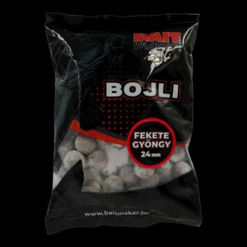 Baitmaker Bojli 24mm Fekete Gyöngy 800g Ponty Csalizás