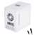 Back view of Adler AD8085 mini fridge with power cord and car adapter