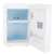 Inside view of Adler AD8085 mini fridge with shelf and small basket