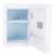 Inside view of Adler AD8085 mini fridge with shelf and small basket