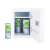 Adler AD8085 mini fridge with 3 cans of energy drink inside