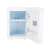 Inside view of Adler AD8085 mini fridge with shelf and small basket