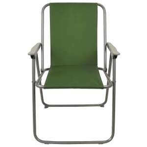 Timeless Tools folding fishing chair, green, front view - Sport & Leisure