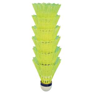 Rucanor Tournament set de 6 volane de badminton galbene, viteză medie - Rachete de badminton, mingi si echipamente