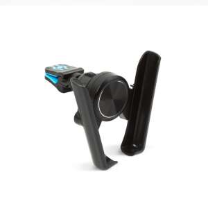 Fekete autós telefontartó szellőzőrácsra, állítható szélesség, 360 fokos forgatás - MNC