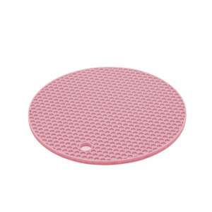 Pink silicone pot holder, 18 cm diameter, heat resistant, non-slip, heat dissipating - Cookware & bakeware