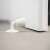 White door stop and support rubber, prevents doors from slamming against the wall