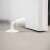 White door stop and support rubber, prevents doors from slamming against the wall