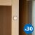 Door Stop Set - Self-adhesive, Transparent - 8 mm - 30 pcs / pack 86574708