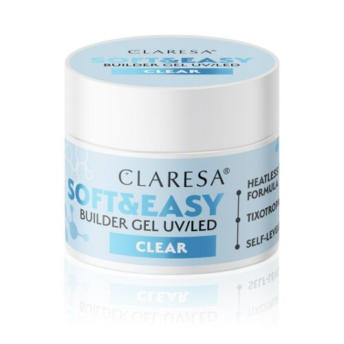 Claresa Żel budujący do paznokci Soft&Easy Builder - Clear 12g 134104170
