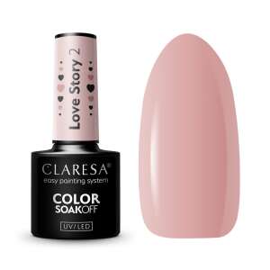 Claresa Love Story 2 Gel Polish, hellrosa Farbe, 5g Flasche - Gel-Lack