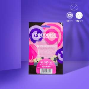 Staleks Pododisc csiszolókorongok, XS méret, 100-as szemcseméret, 100 darabos csomag - Műköröm csiszológép kiegészítő