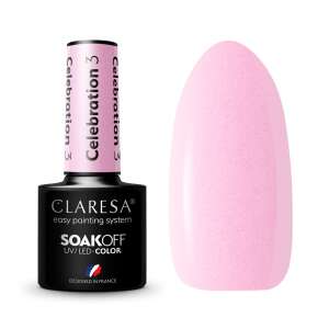 Claresa Celebration 03 Gel Polish, hellrosa, ablösbar, UV LED - Gel-Lack