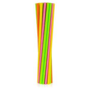 Neon Colours színes papír szívószál 24 db-os
