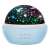 Blue star and ocean projector night light with rotating dome, projects stars and ocean scene on ceiling and walls