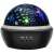 Black star projector night light with rotating dome, projects underwater scene on the ceiling