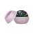 Pink star projector night light with rotating dome, open showing projector dome