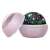 Pink star projector night light with rotating dome, projects stars and moon onto ceiling, open