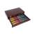 143-teiliges Premium-Kunstset im Holzkoffer mit Wachsmalstiften, Pastellkreiden und Farben