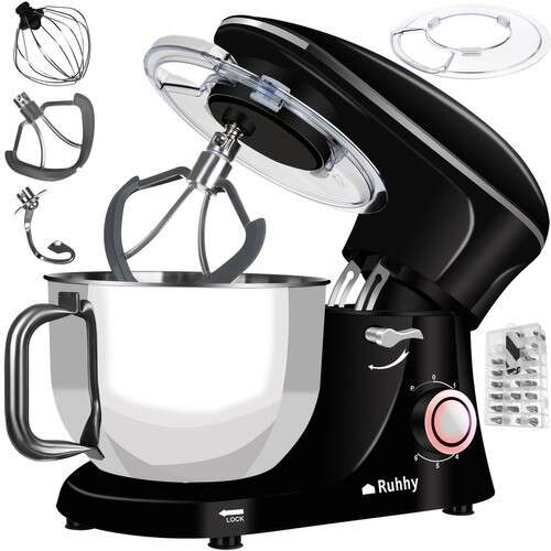 Ruhhy Stand Mixer with Attachments and Icing Nozzles