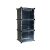 Iso Trade black modular shoe rack, 3-tier